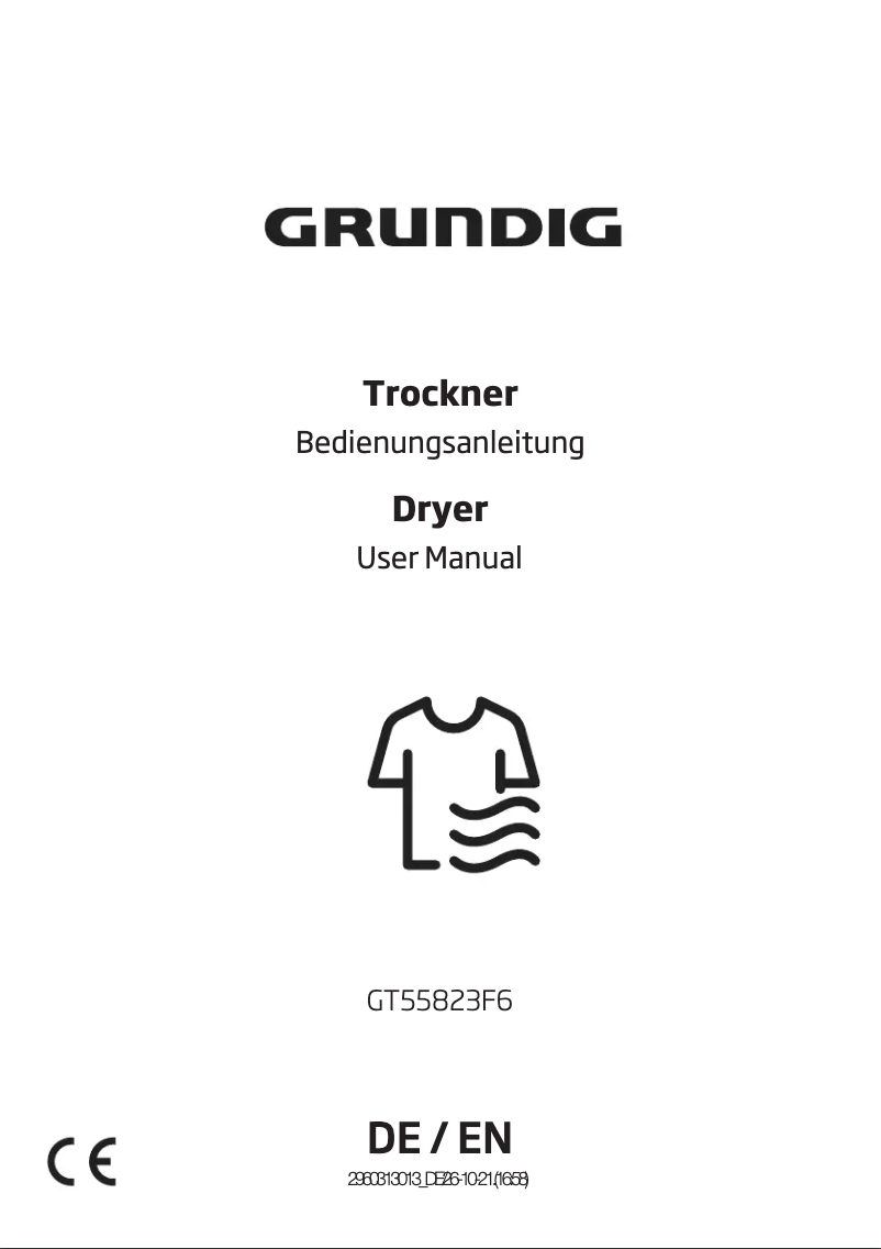 Page 1 de la notice Manuel utilisateur Grundig GT55823F6