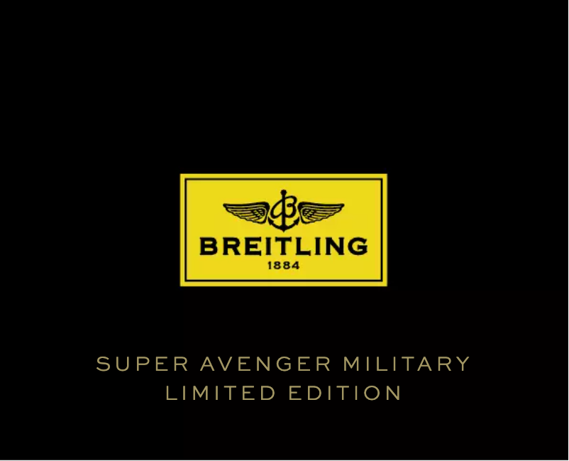 Page n°1 - Manuel utilisateur Breitling Super Avenger Military