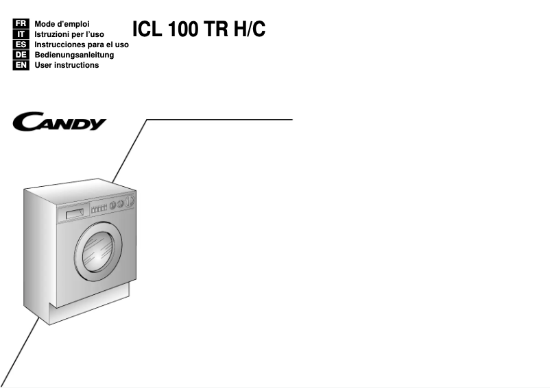 Page 1 de la notice Manuel utilisateur Candy LBICL100TRHC