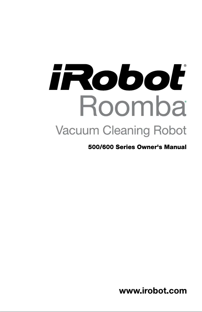Page n°1 - Manuel utilisateur iRobot Roomba 604
