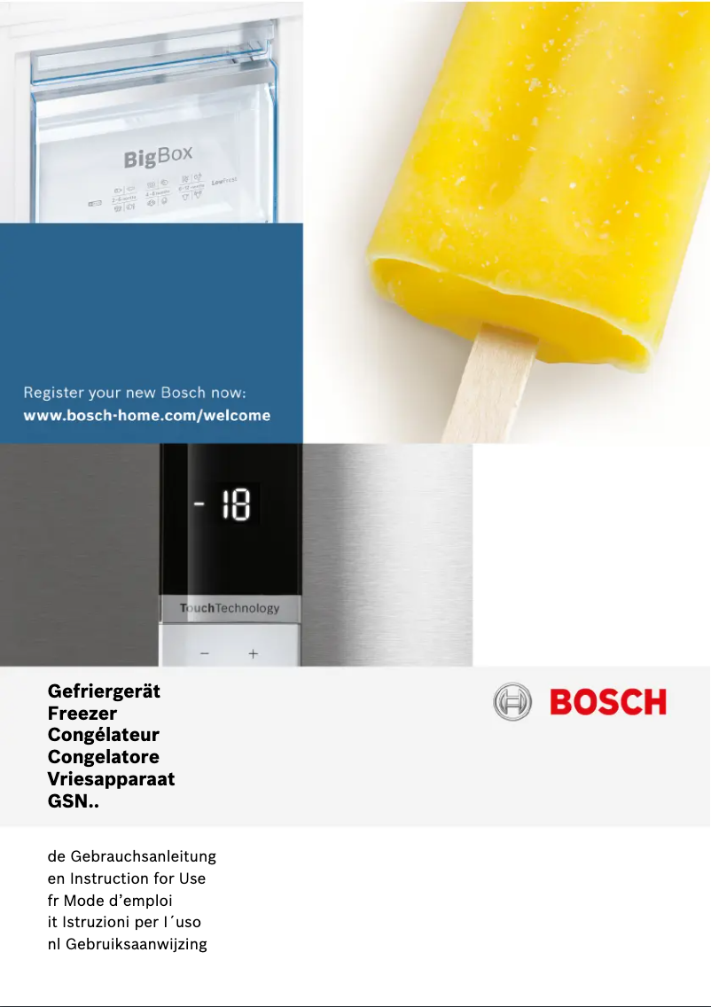 Image de la première page du manuel de l'appareil GSN36AW3P