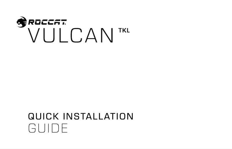 Image de la première page du manuel de l'appareil Vulcan TKL