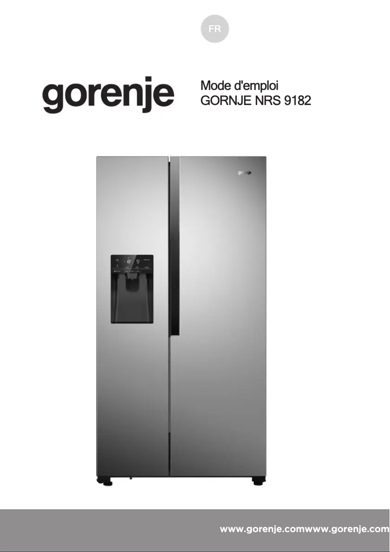 Page 1 de la notice Manuel utilisateur Gorenje NRS 9EVX-CH