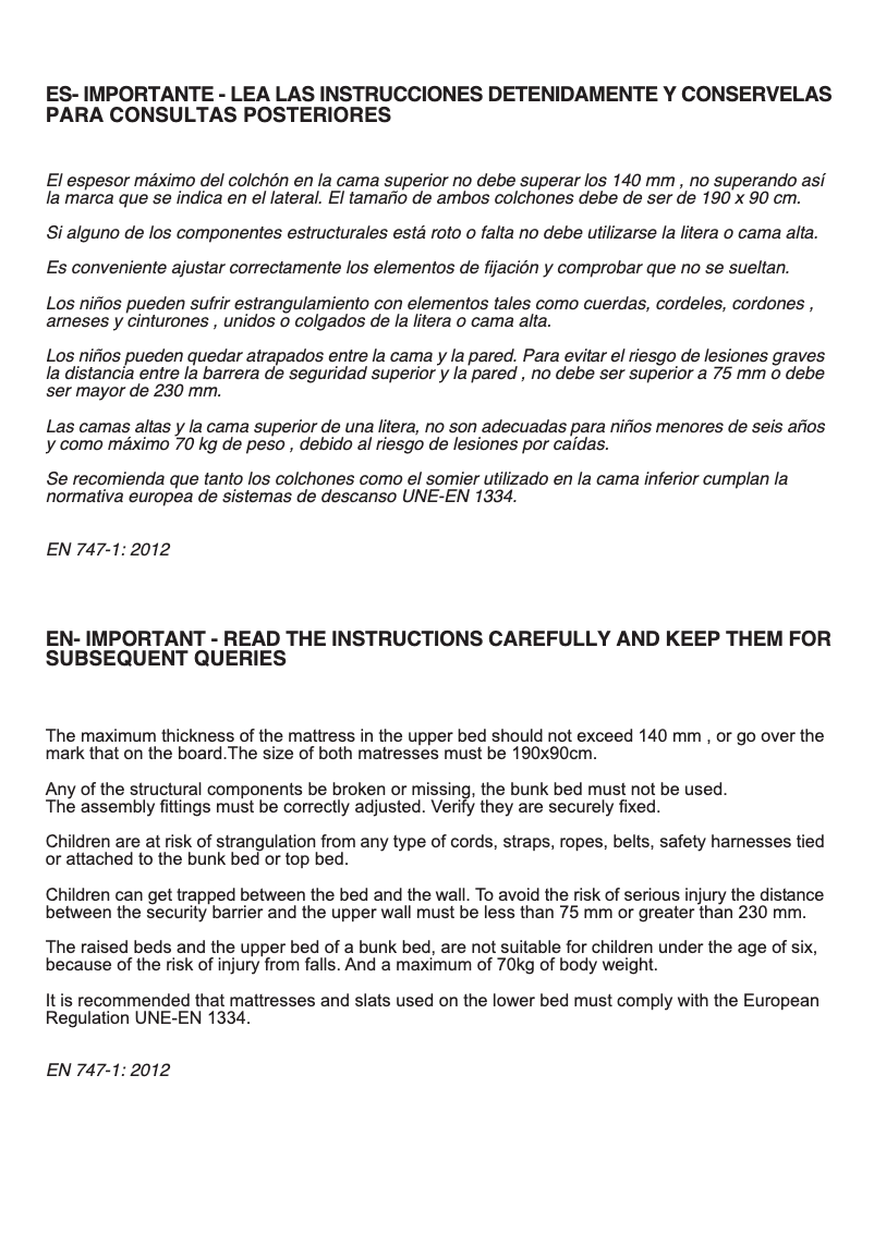 Page 1 de la notice Manuel utilisateur Trasman Pino