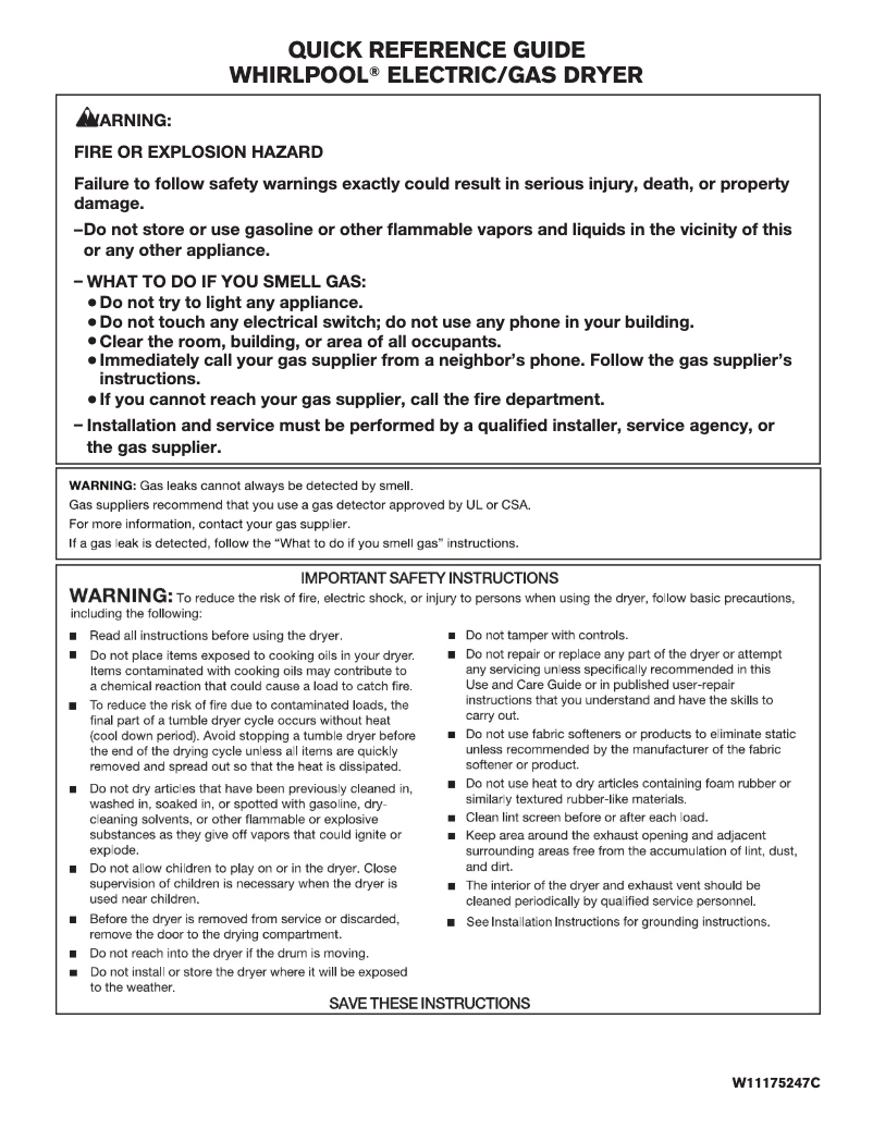 Página 1 del manual Etiqueta energética Whirlpool WGD8127LC