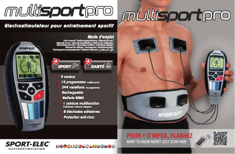 Page 1 de la notice Manuel utilisateur Sport-Elec MultiSport Pro