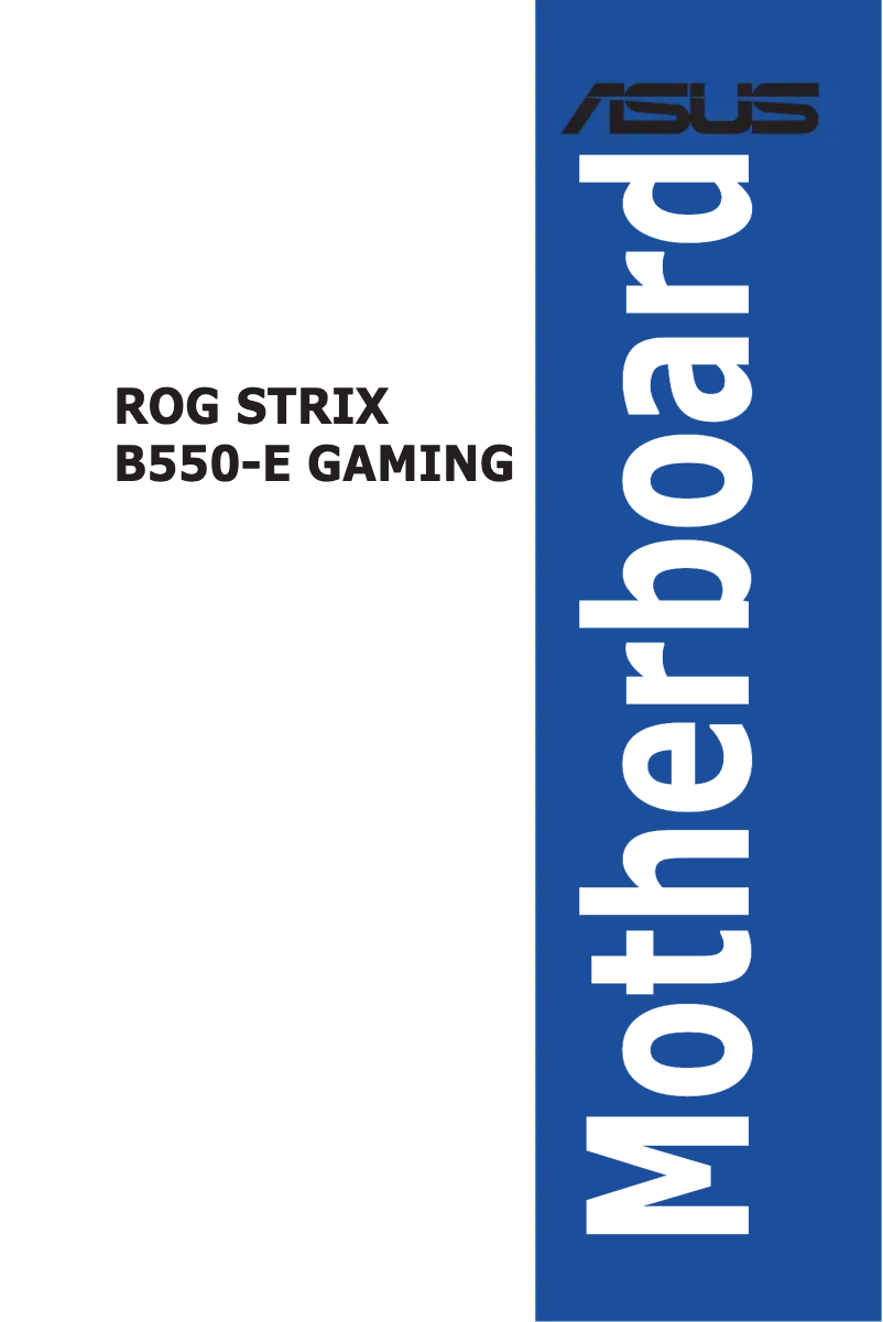 Page 1 de la notice Manuel utilisateur Asus ROG Strix B550-E