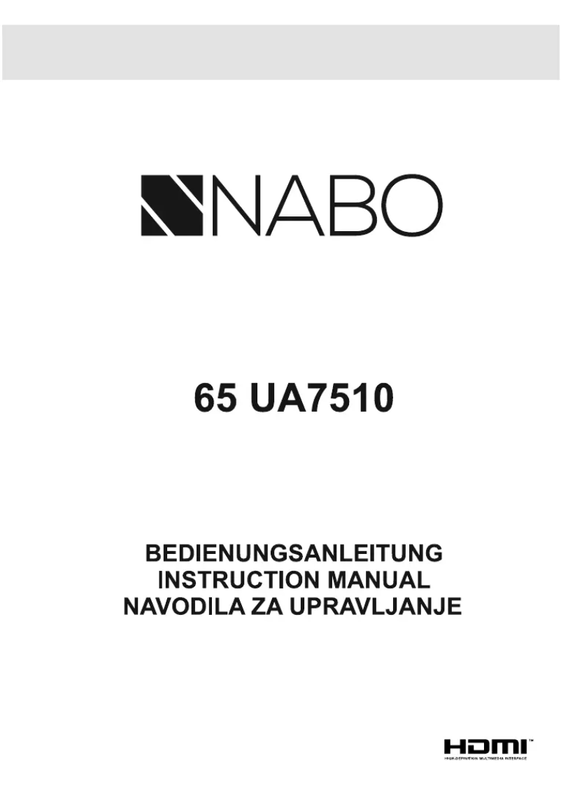 Page 1 de la notice Manuel utilisateur Nabo 65 UA7510