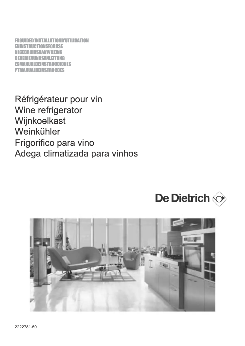 Page n°1 - Manuel utilisateur De Dietrich DWS750JE