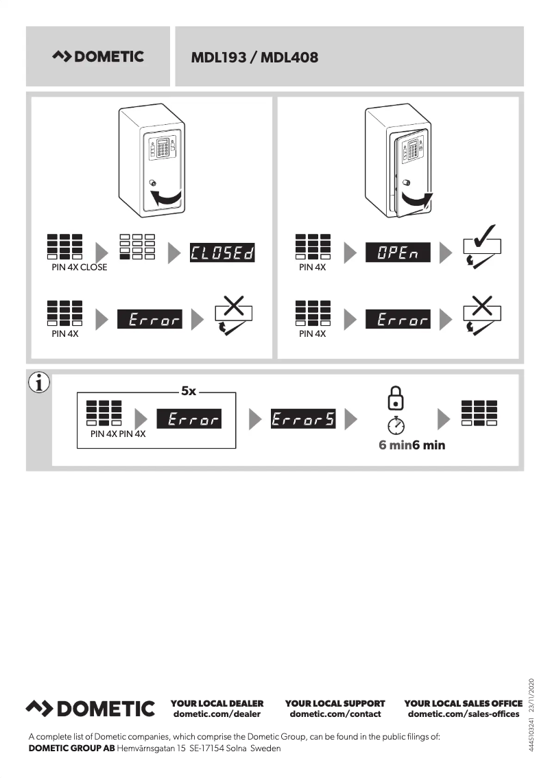 Imagen de la primera página del manual del dispositivo ProSafe MDL408