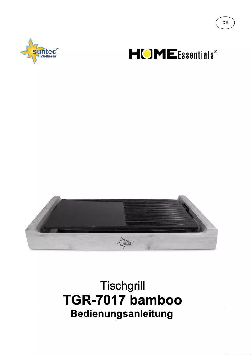 Page n°1 - Manuel utilisateur Suntec TGR-7017 Bamboo