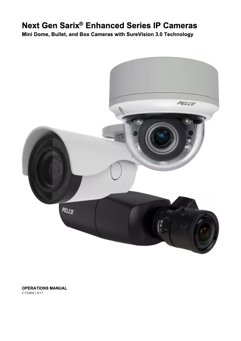 Page n°1 - Manuel utilisateur Pelco Sarix Enhanced IME229-1ES