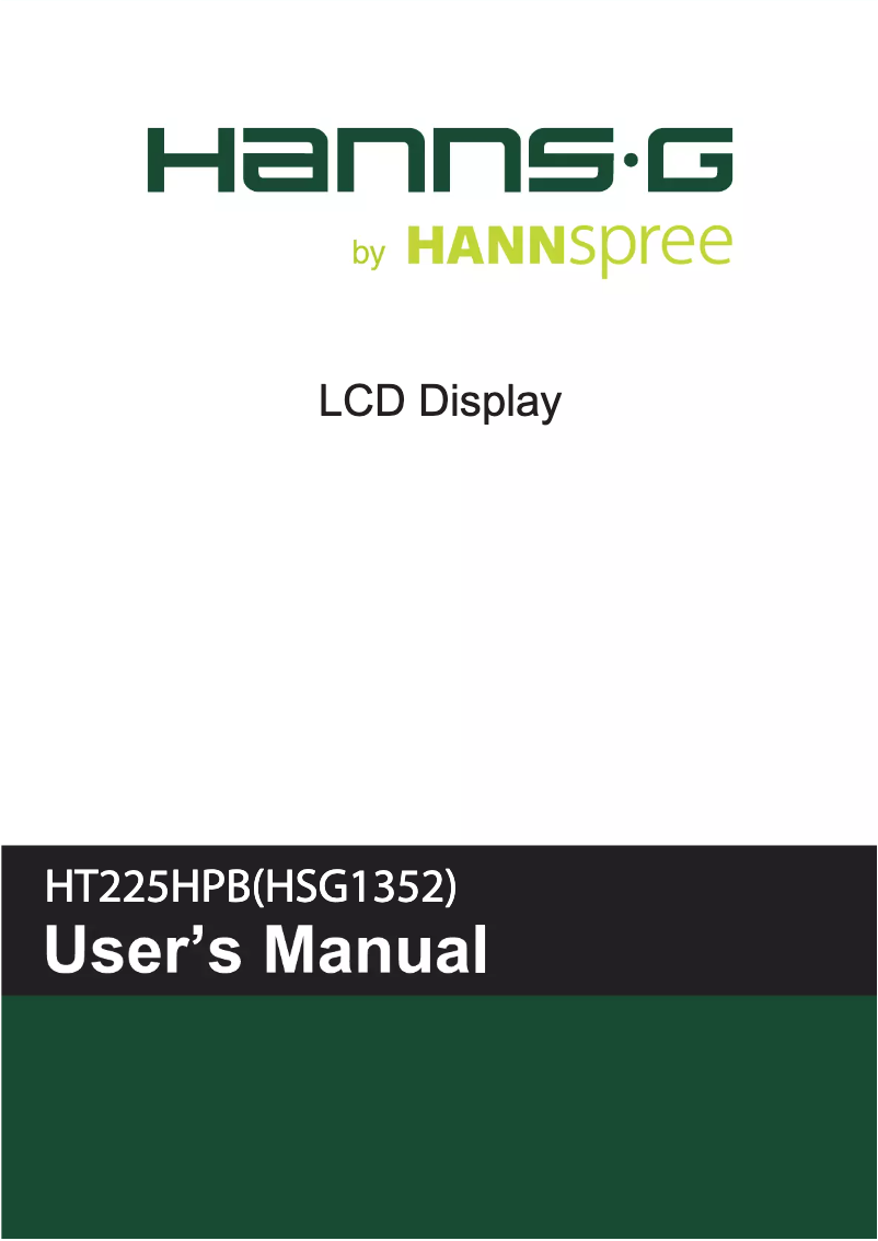 Image de la première page du manuel de l'appareil HT 225 HPB