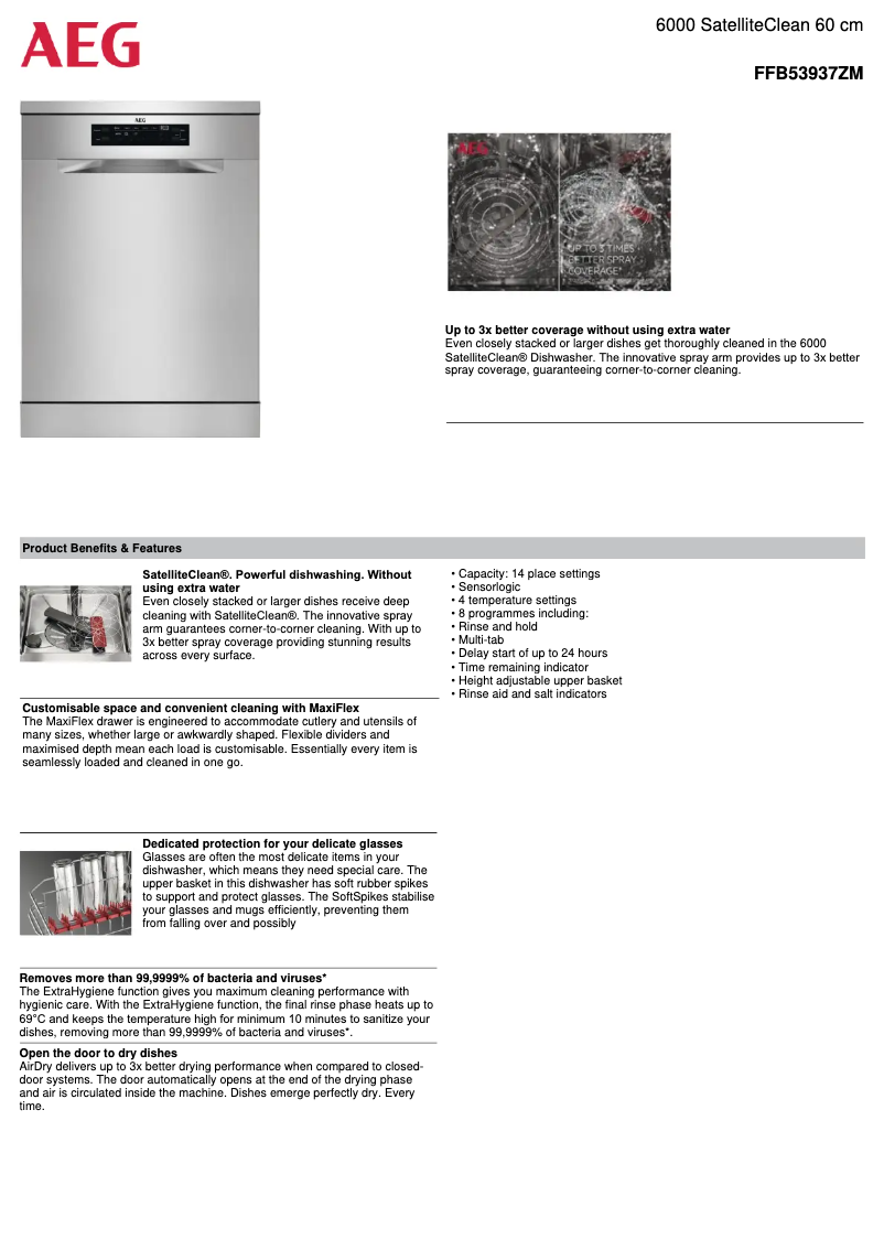 Página 1 del manual Ficha técnica AEG FFB53937ZM