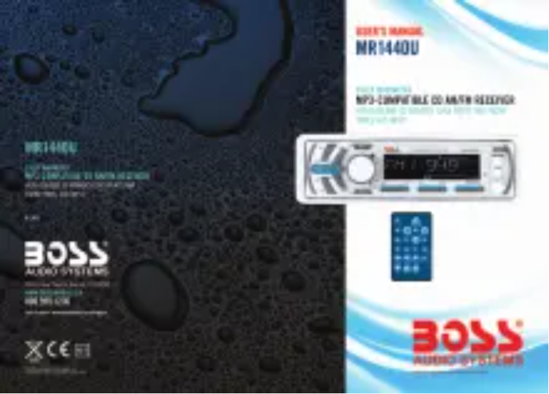 Page n°1 - Manuel utilisateur Boss MR1440U