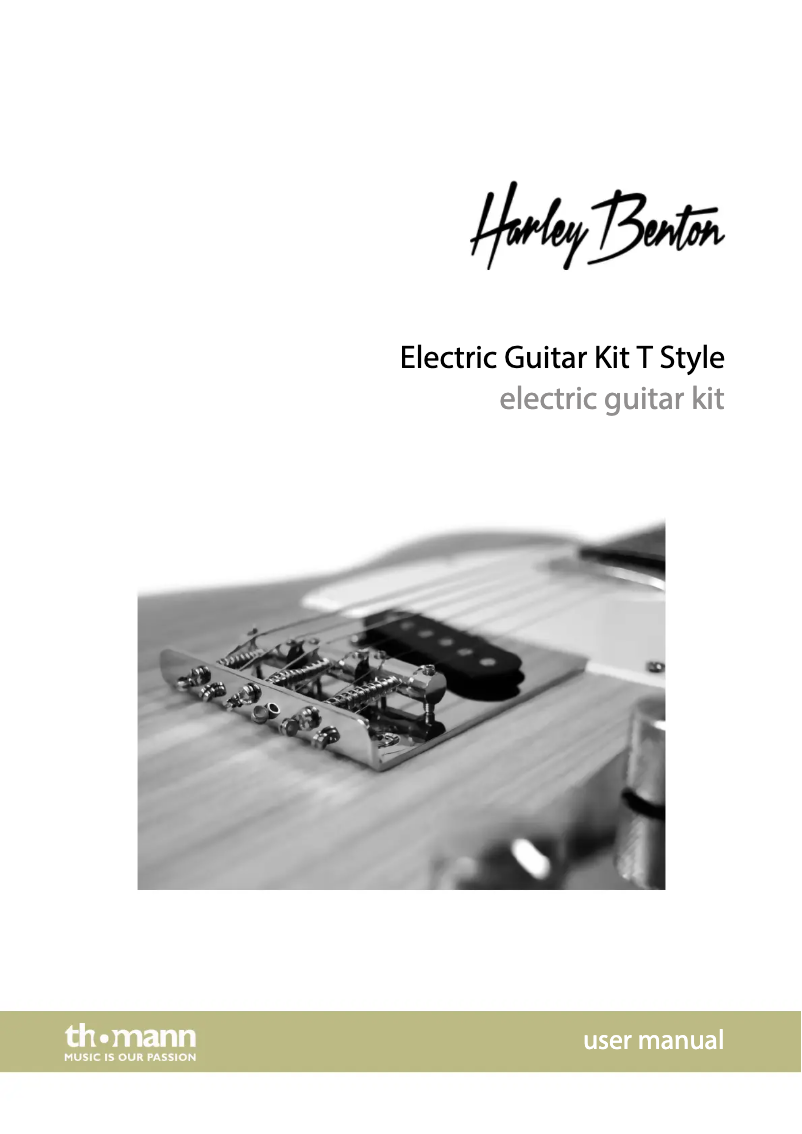 Image de la première page du manuel de l'appareil T-Style