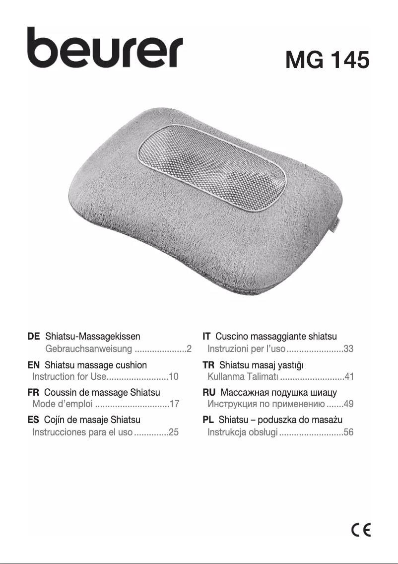 Image de la première page du manuel de l'appareil MG 145