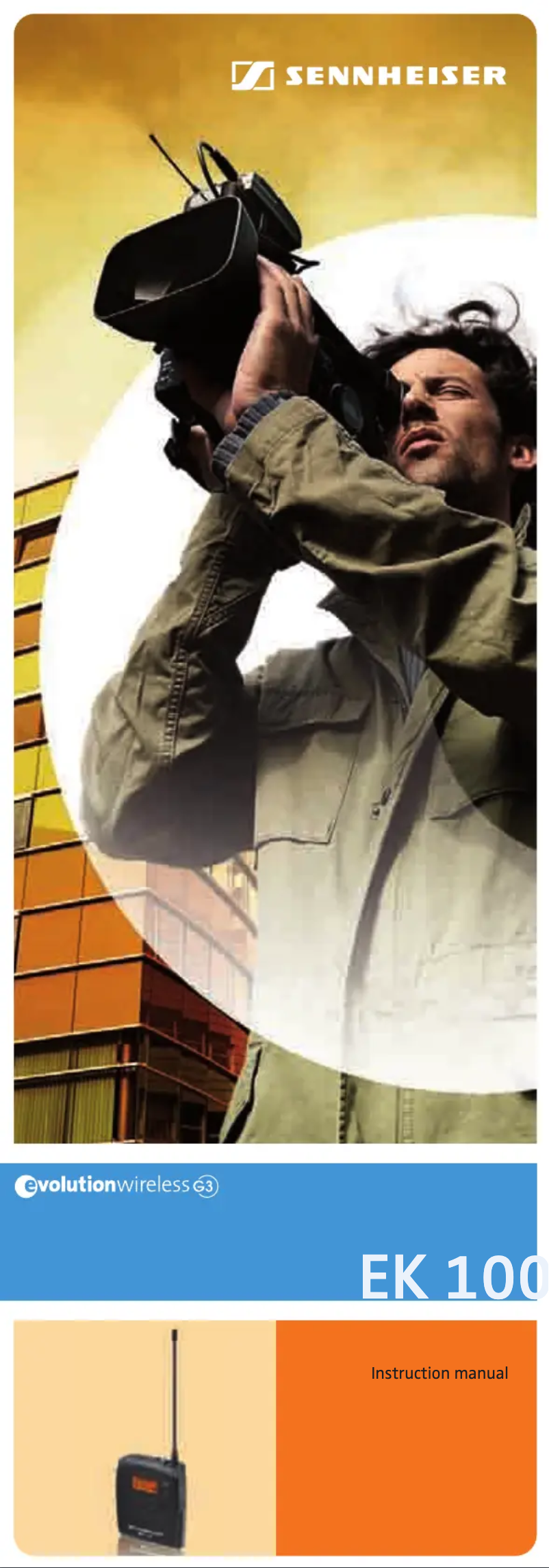 Page 1 de la notice Manuel utilisateur Sennheiser EK 100