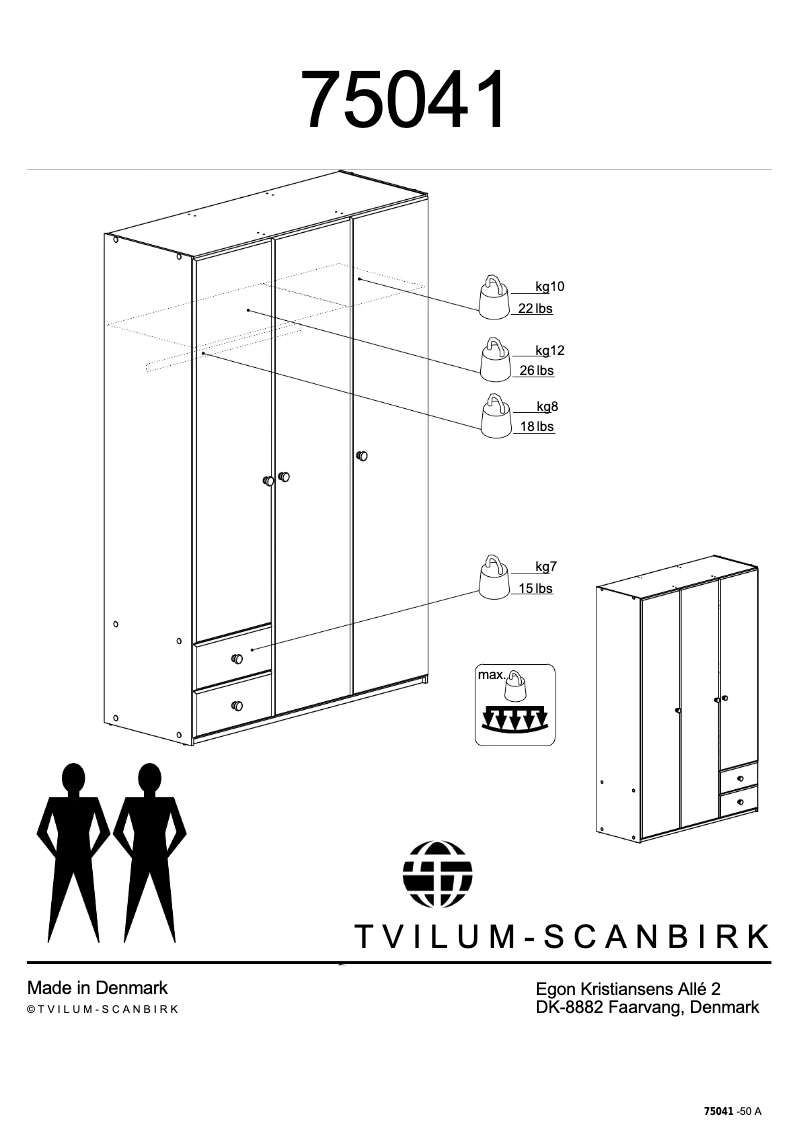 Página 1 del manual Manual de usuario JYSK Dallerup (132x200x50)