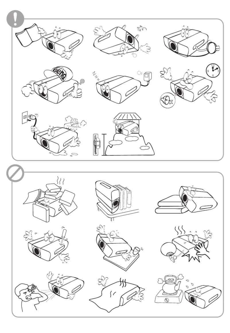 Page n°1 - Guide de démarrage rapide BenQ MH760