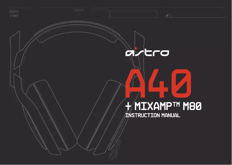 Image de la première page du manuel de l'appareil A40 Xbox One Edition