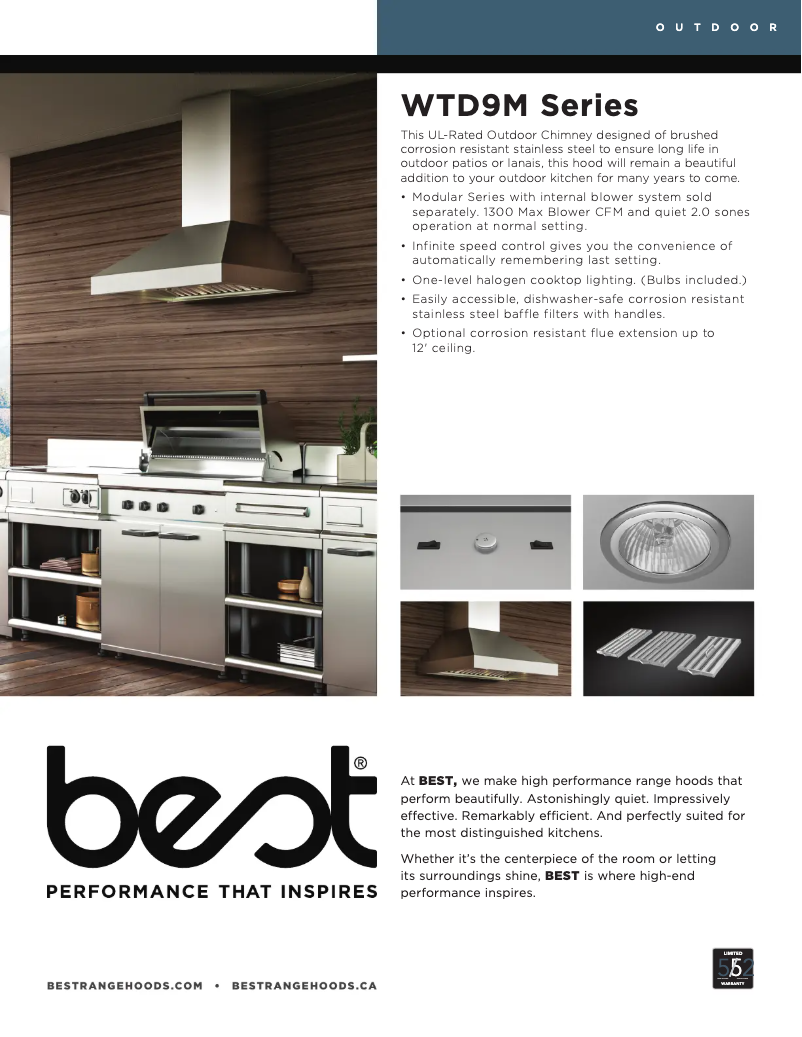 Page n°1 - Fiche technique Best Fuori-Periphery WTD9M48SB