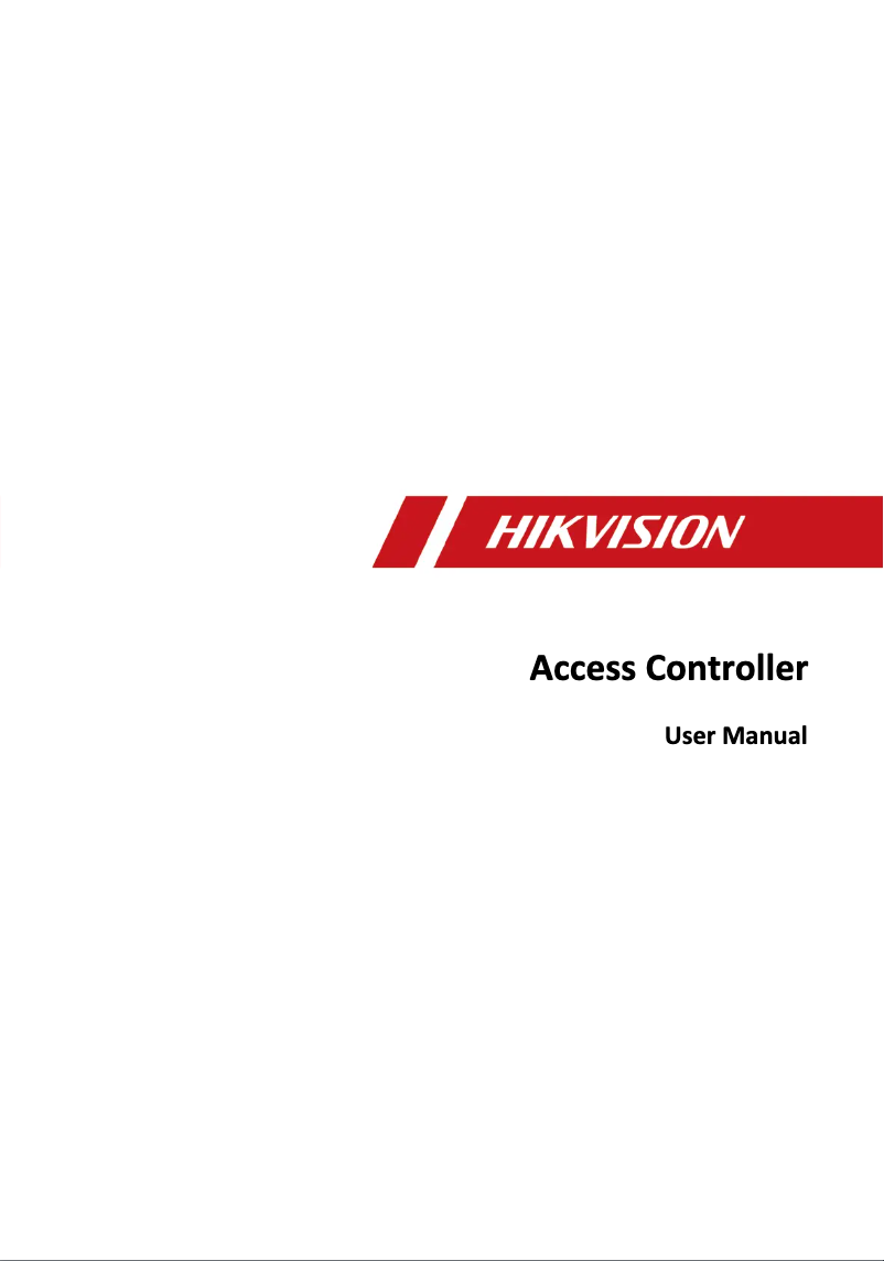 Page 1 de la notice Manuel utilisateur Hikvision DS-K2601