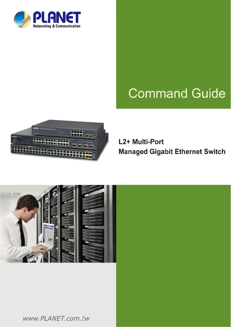 Page 1 de la notice Manuel utilisateur Planet GS-5220-8P2T2S