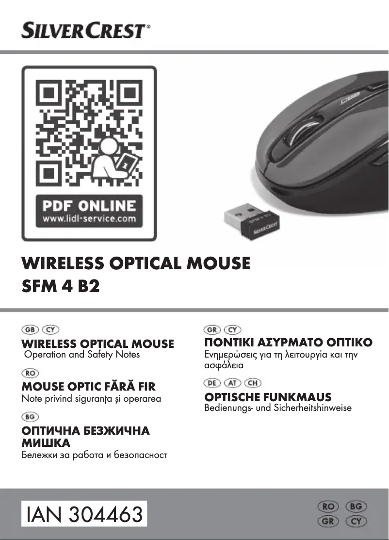 Page 1 de la notice Manuel utilisateur SilverCrest SFM 4 B2