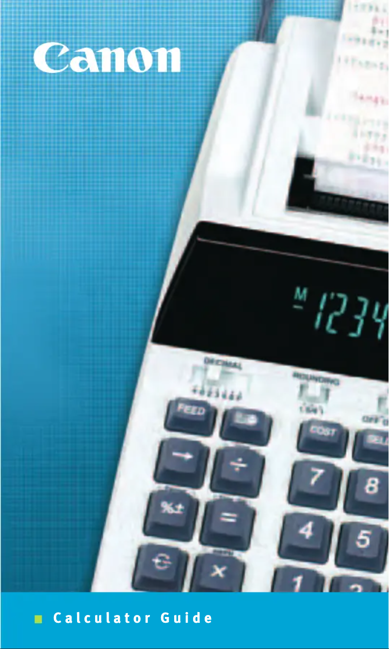 Page 1 de la notice Manuel utilisateur Canon MP49D