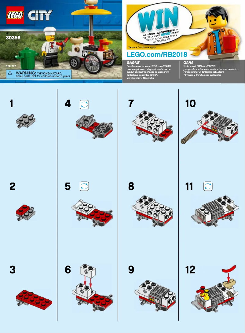 Page 1 de la notice Manuel utilisateur Lego City 30356