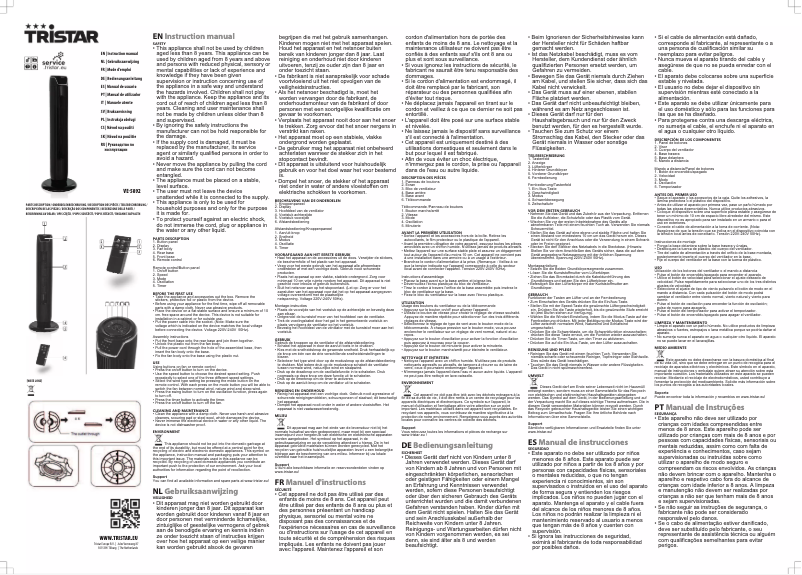 Image de la première page du manuel de l'appareil VE-5892