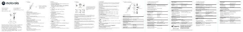 Page 1 de la notice Manuel utilisateur Motorola Moto SP105