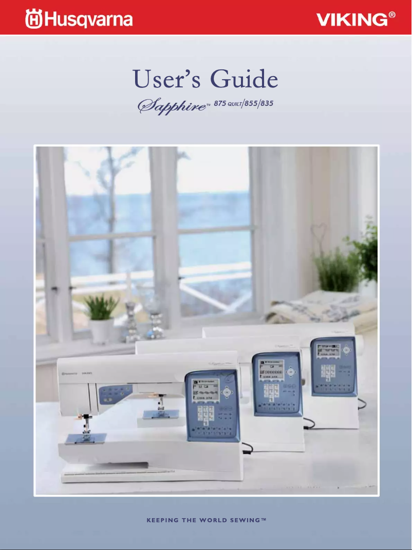 Page n°1 - Manuel utilisateur Husqvarna Sapphire 875 Quilt