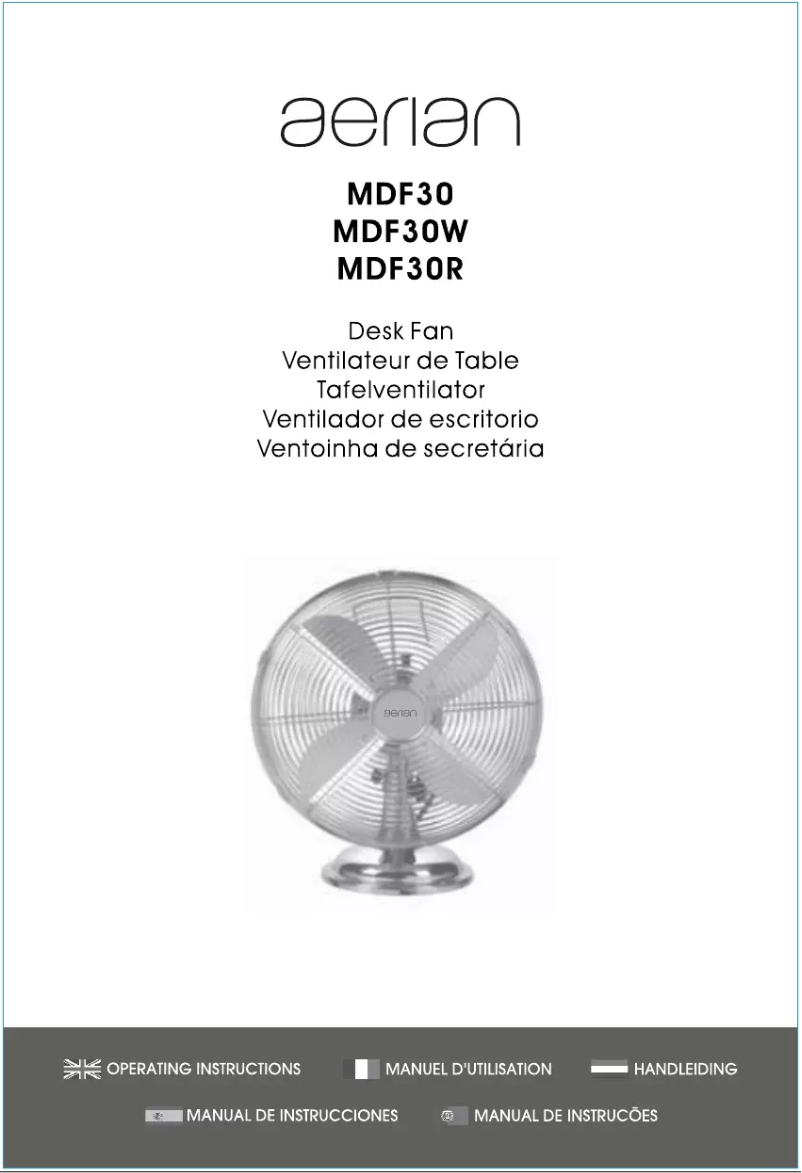 Page 1 de la notice Manuel utilisateur Aerian MDF30