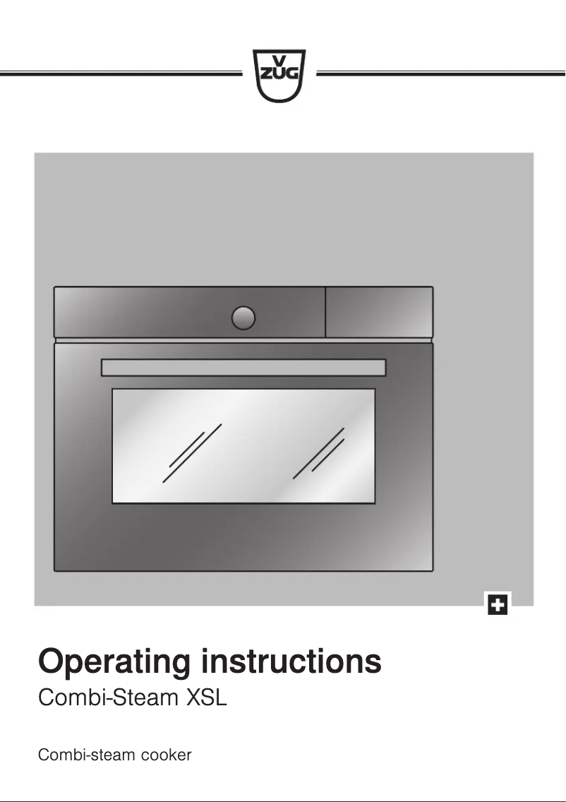 Page 1 de la notice Manuel utilisateur V-Zug CSTXSLZ60Y