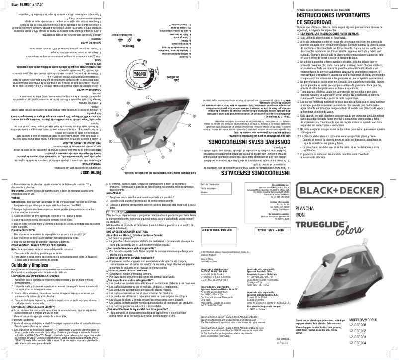 Page 1 de la notice Manuel utilisateur Black & Decker IRBD200