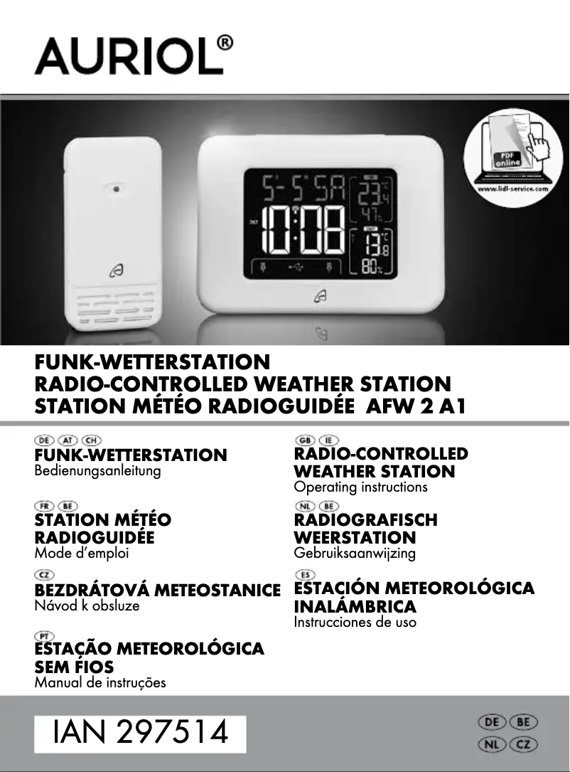 Image de la première page du manuel de l'appareil IAN 297514