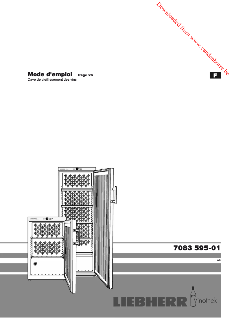 Page n°1 - Manuel utilisateur Liebherr WKR 4211-22