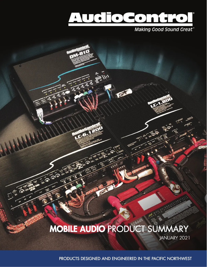 Page 1 of the manual Brochure AudioControl ACM-2.300