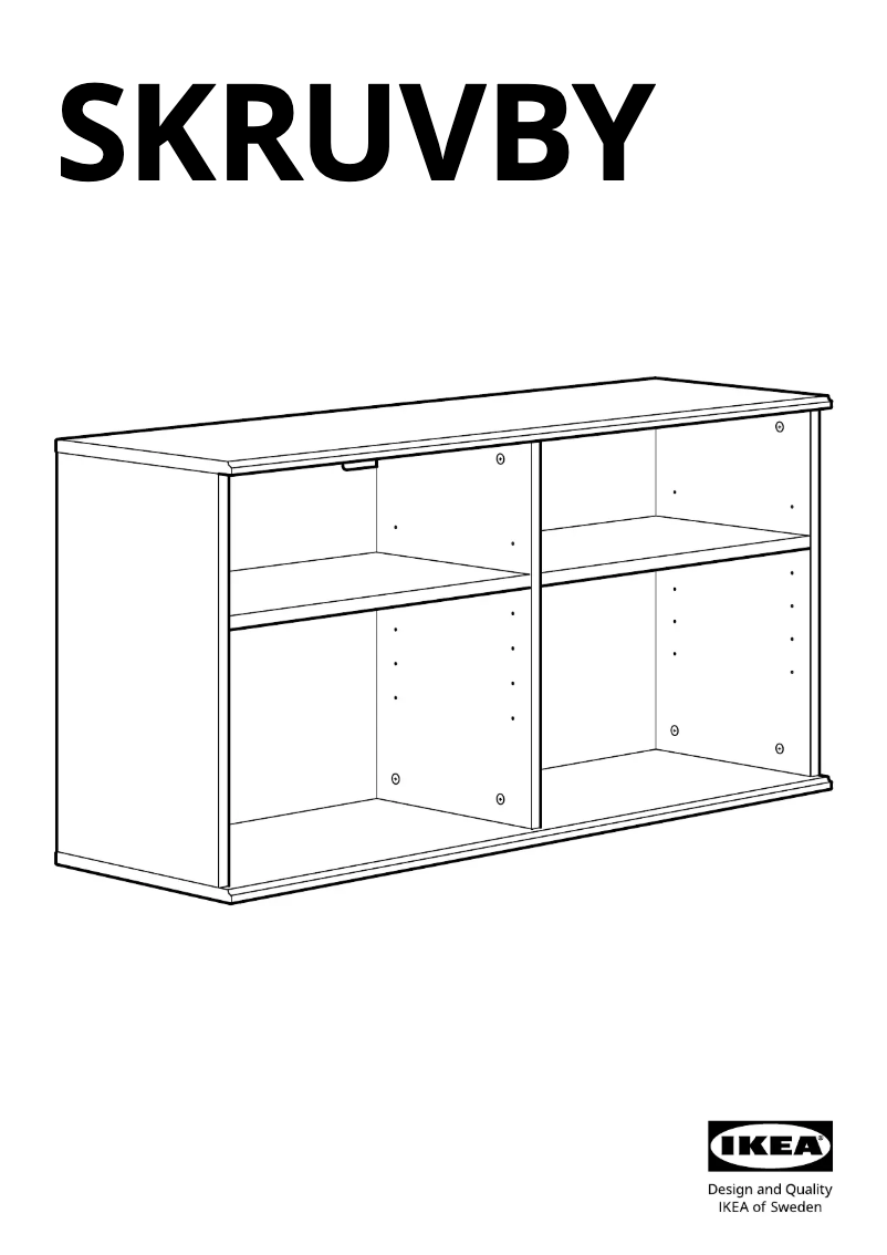 Page 1 de la notice Manuel utilisateur Ikea SKRUVBY 605.203.52