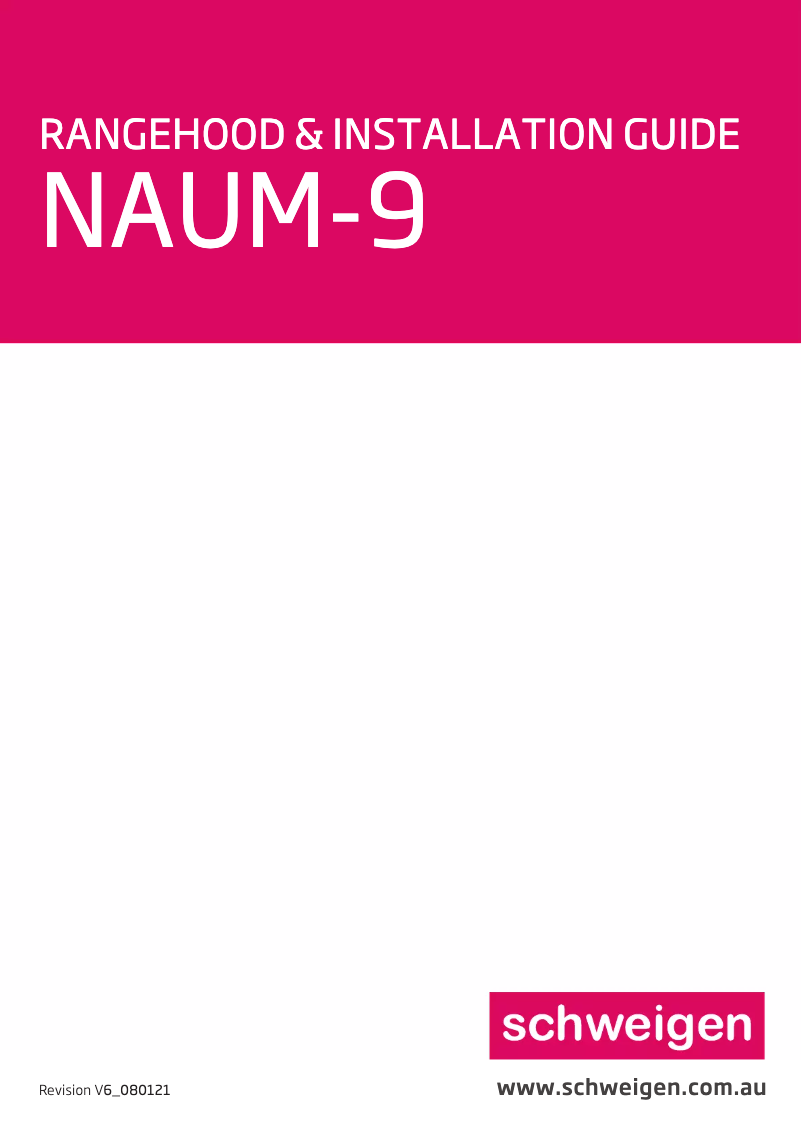 Page 1 de la notice Manuel utilisateur Schweigen NAUM-9