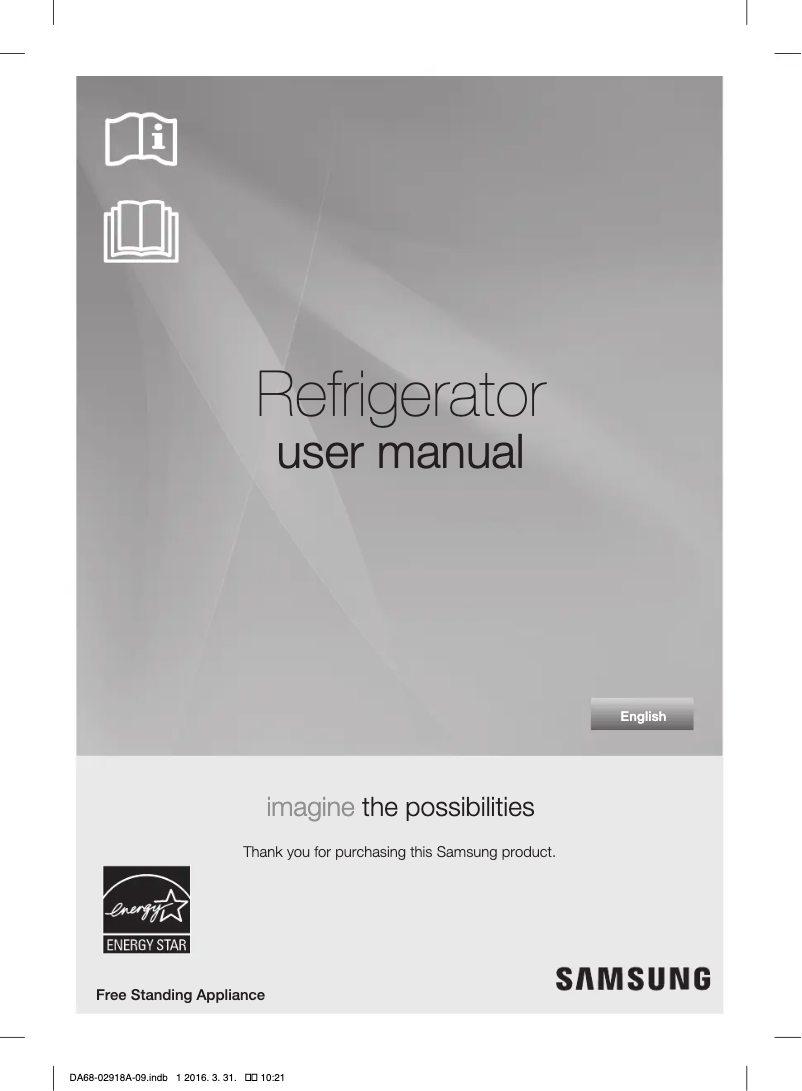 Page 1 de la notice Manuel utilisateur Samsung RF32FMQDBXW