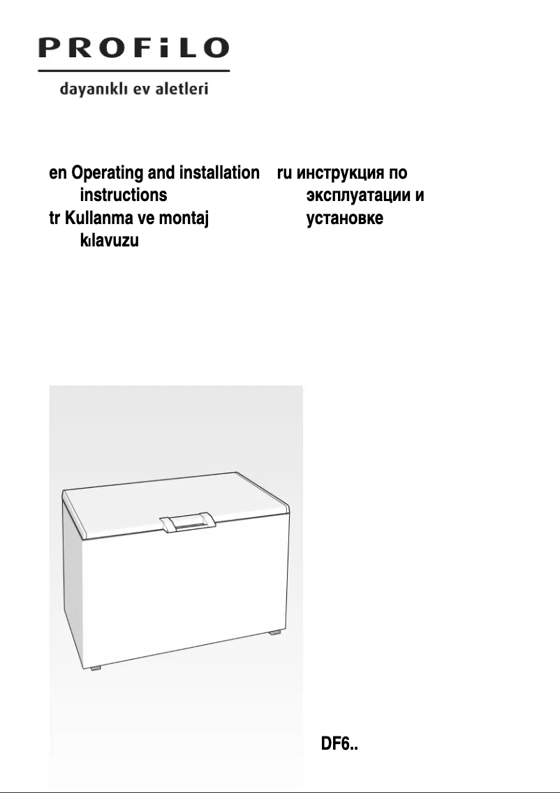 Page 1 de la notice Guide d'installation Profilo DF6024W2VV