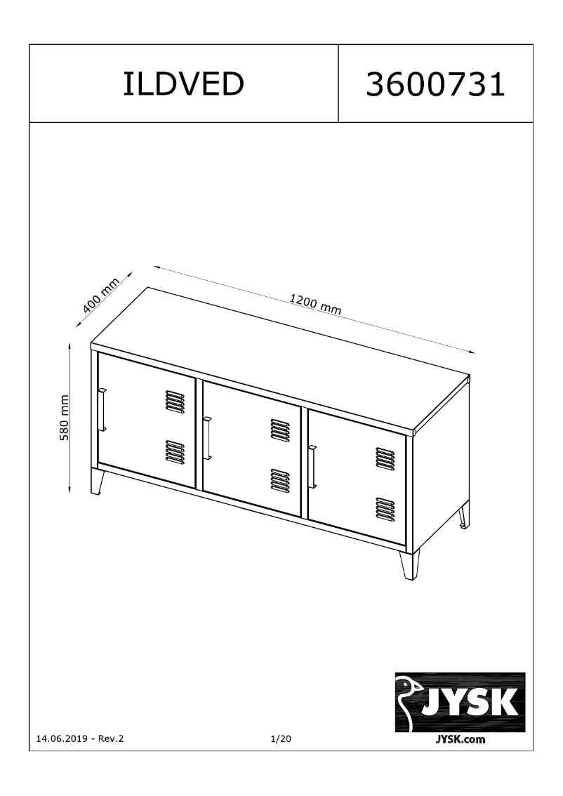 Página 1 del manual Manual de usuario JYSK Ildved