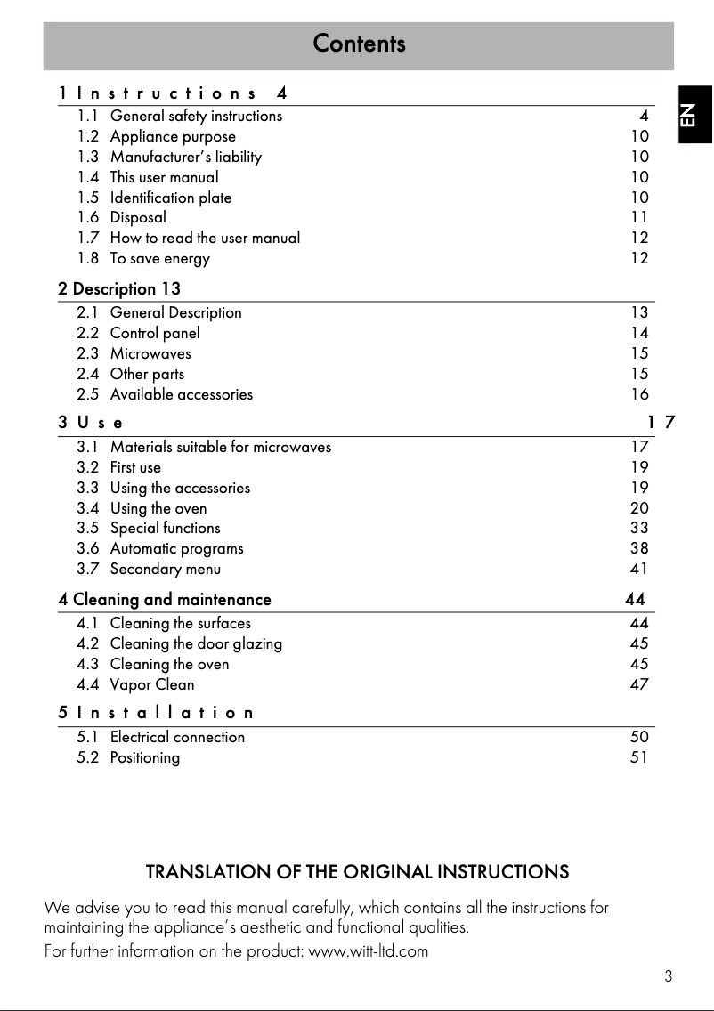 Image de la première page du manuel de l'appareil WMC4560B
