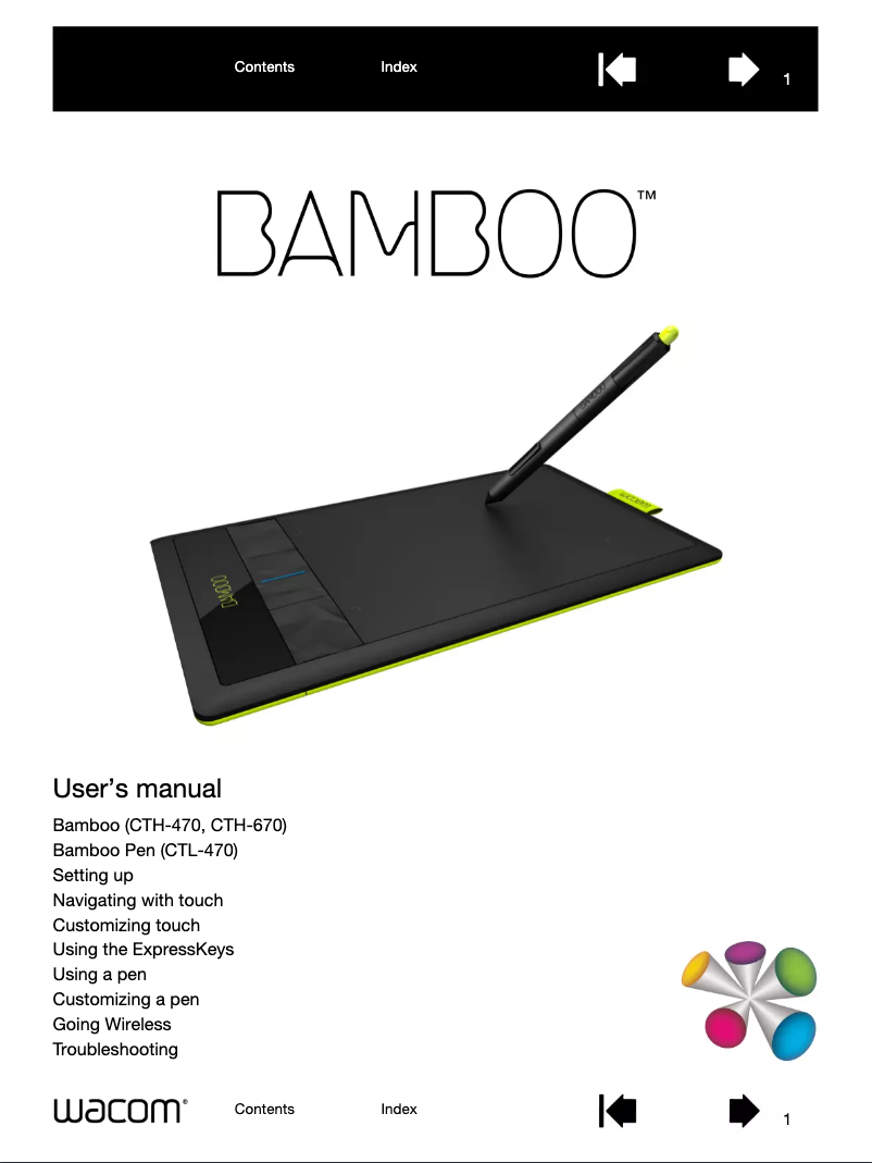 Image de la première page du manuel de l'appareil Bamboo Connect