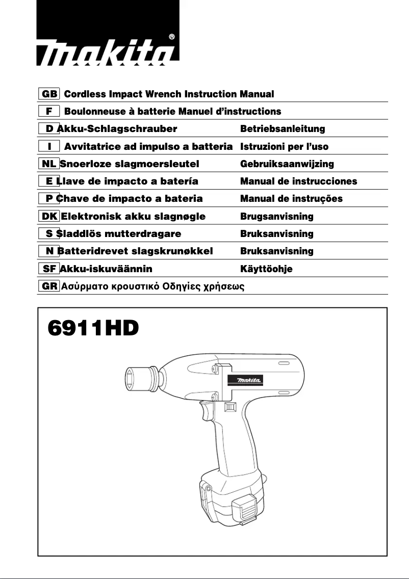 Page 1 de la notice Manuel utilisateur Makita 6911HDWA