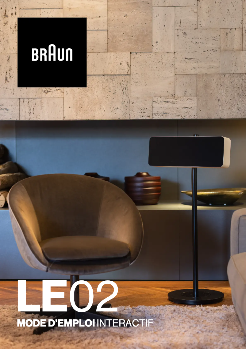 Image de la première page du manuel de l'appareil LE02