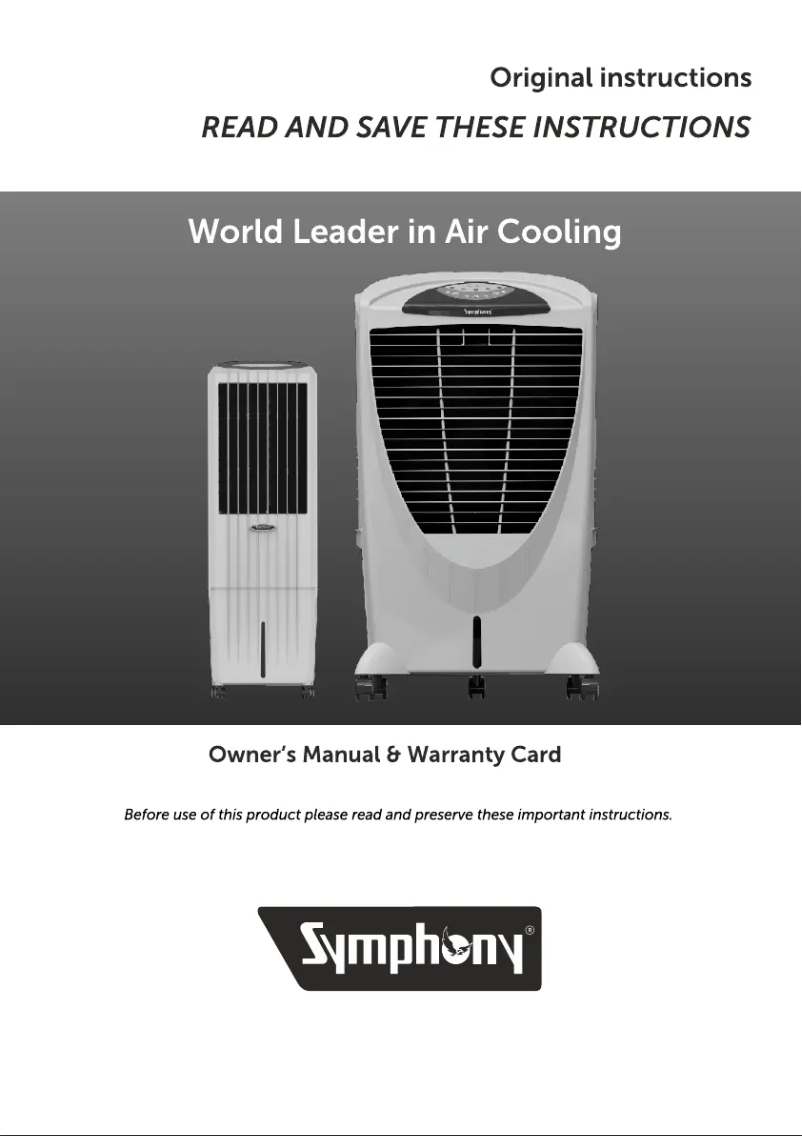 Page 1 de la notice Manuel utilisateur Symphony Diet 22i